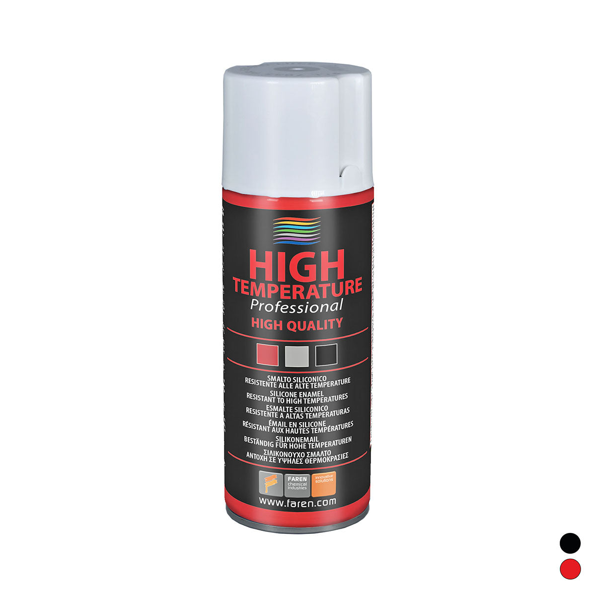 SPRAY ALTA TEMPERATURA- Rosso 400 ml- FAREN- pezzi 1