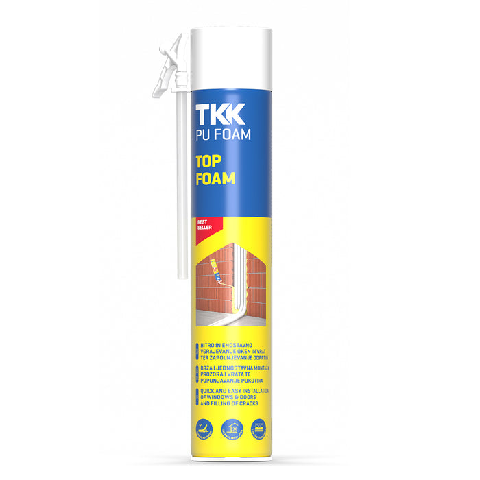 SCHIUMA POLIURETANICA PU FOAM TOP- 750 ml- TKK- pezzi 1