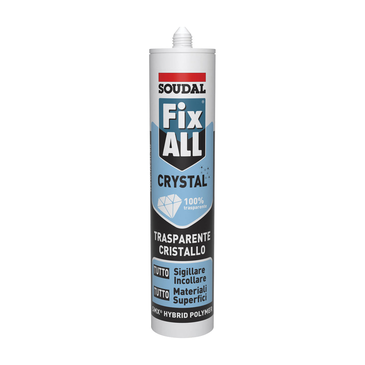 ADESIVO SIGILLANTE FIX ALL CRYSTAL- 290 ml- SOUDA- pezzi 1