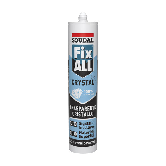 ADESIVO SIGILLANTE FIX ALL CRYSTAL- 290 ml- SOUDA- pezzi 1