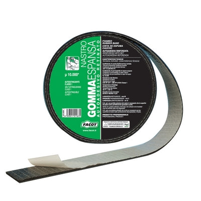 NASTRO GOMMA ESPANSA RETINATO- H 50 mm x 10 m- FACOT- pezzi 1