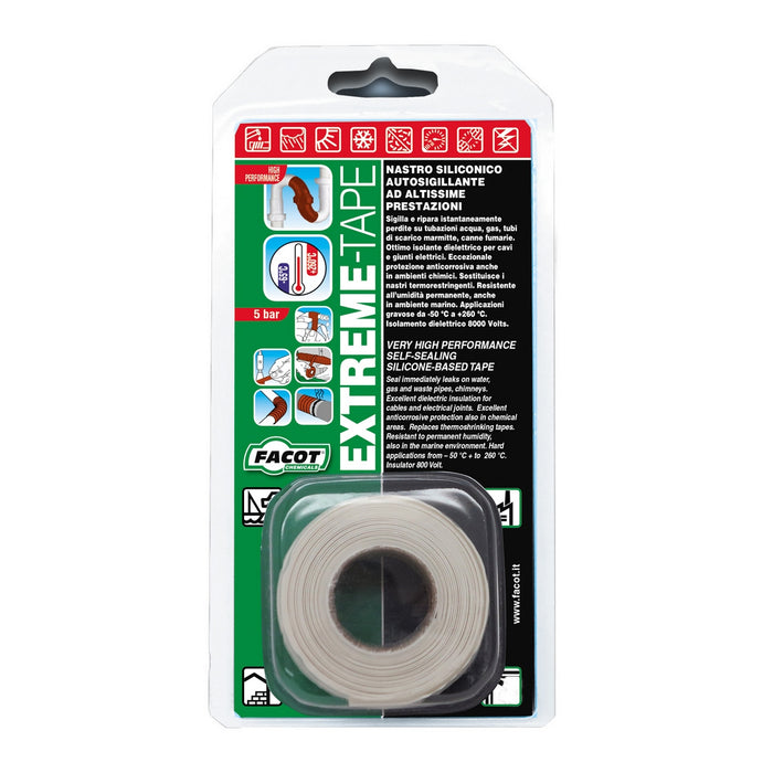 NASTRO SILICONICO AUTOVULCANIZZANTE EXTREME-TAPE- H 25,4 mm x 3 m- FACOT- pezzi 1