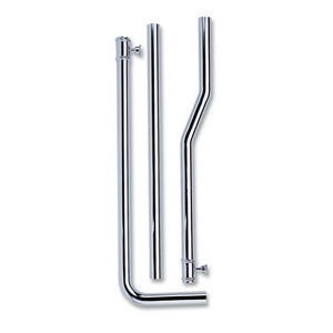 TUBO DI SCARICO PER CASSETTA ALTA IN OTTONE- Cromo- TREMO- pezzi 1