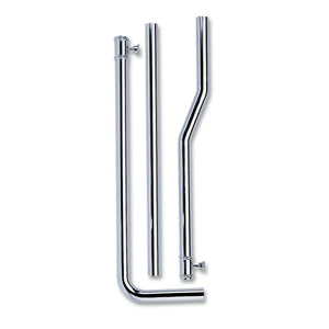 TUBO DI SCARICO PER CASSETTA ALTA IN OTTONE- Cromo- TREMO- pezzi 1