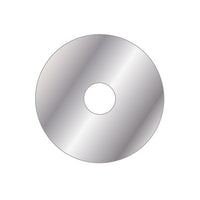 ROSONE INOX TONDO D. 80 CON BIOADESIVO- Foro D. 20 mm- DEBOR- pezzi 1