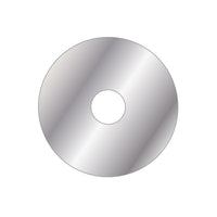 ROSONE INOX TONDO D. 80 CON BIOADESIVO- Foro D. 20 mm- DEBOR- pezzi 1