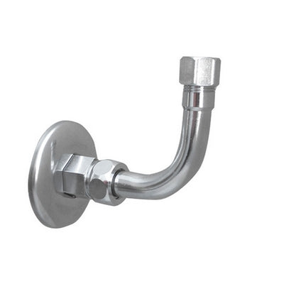 CURVETTA SOTTOLAVABO A 90  ° COMPLETA- 1/2 x 3/8  Diam. 10- DEBOR- pezzi 2