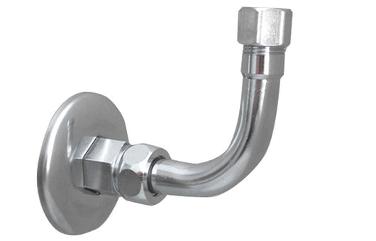 CURVETTA SOTTOLAVABO A 90  ° COMPLETA- 1/2 x 3/8  Diam. 10- DEBOR- pezzi 2