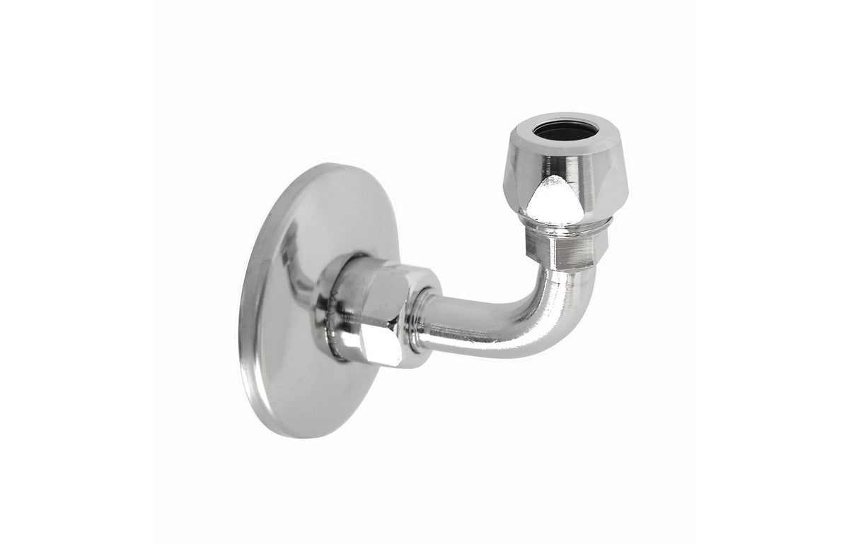 CURVETTA SOTTOLAVABO A  90  ° COMPLETA E GIREVOLE- 1/2 x 3/8 Diam. 10- DH- pezzi 1