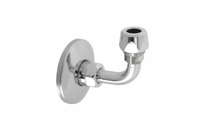 CURVETTA SOTTOLAVABO A  90  ° COMPLETA E GIREVOLE- 1/2 x 3/8 Diam. 10- DH- pezzi 1