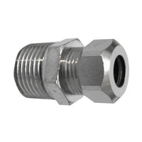 NIPPLE BICONO CROMATO PER CANNETTE- 3/8 x 3/8  Diam. 12- DHIMP- pezzi 1