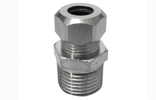 NIPPLE BICONO CROMATO PER CANNETTE- 3/8 x 3/8  Diam. 12- DHIMP- pezzi 1