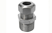 NIPPLE BICONO CROMATO PER CANNETTE- 1/2 x 3/8  Diam. 10- DHIMP- pezzi 1