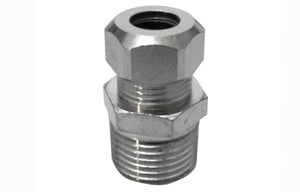 NIPPLE BICONO CROMATO PER CANNETTE- 1/2 x 3/8  Diam. 10- DHIMP- pezzi 1