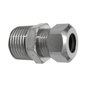 NIPPLE BICONO CROMATO PER CANNETTE- 1/2 x 3/8  Diam. 12- DHIMP- pezzi 1