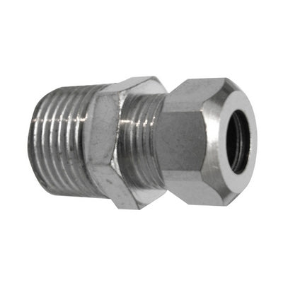 NIPPLE BICONO CROMATO PER CANNETTE- 1/2 x 3/8  Diam. 12- DHIMP- pezzi 1