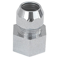 RACCORDO MF CON DADO CONICO CROMATO- 3/8 x 3/8  Diam. 10- ALBER- pezzi 1