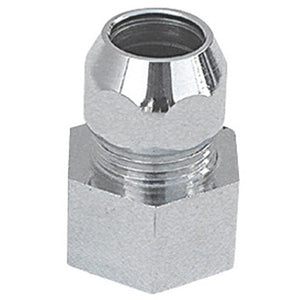 RACCORDO MF CON DADO CONICO CROMATO- 3/8 x 3/8  Diam. 10- ALBER- pezzi 1