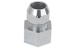 RACCORDO MF CON DADO CONICO CROMATO- 3/8 x 3/8  Diam. 10- ALBER- pezzi 1