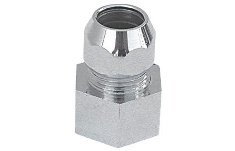 RACCORDO MF CON DADO CONICO CROMATO- 3/8 x 3/8  Diam. 12- ALBER- pezzi 1