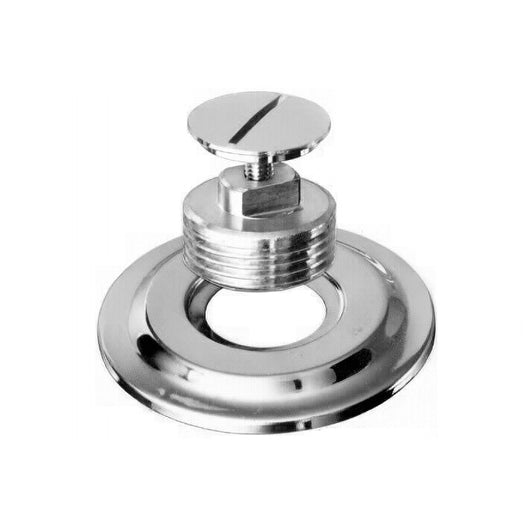 TAPPO CON VITE CON ROSONE IN OTTONE- 1/2- ALBER- pezzi 1