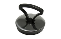 TAPPO GOMMA NERA CON MANIGLIA E ROSETTA CROMATA- Diam.52- DH- pezzi 1