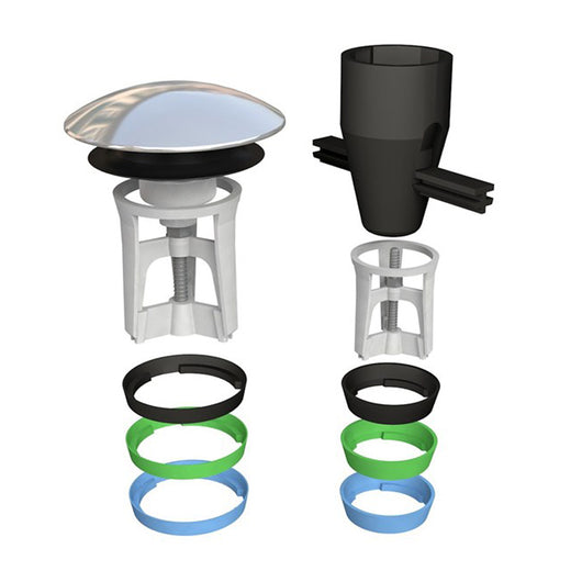 TAPPARELLO CR C/DISPOSITIVO AGGANCIO UNIVERSALE P/PILETTE C/FORI T.P.- 1 + 11/4- BONOM- pezzi 1