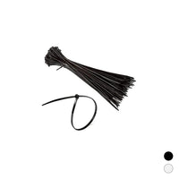 100 PZ FASCETTE DI CABLAGGIO IN NYLON- Neutra 2,5 x 100 mm- DH- pezzi 1