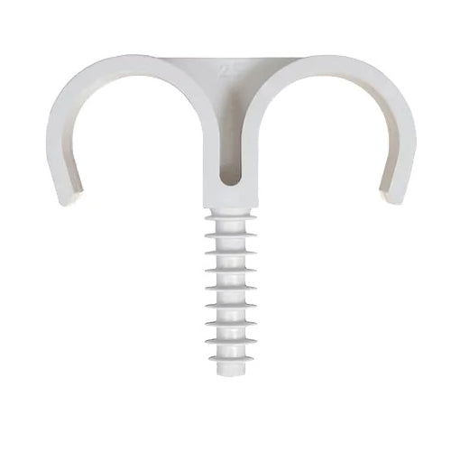 50 PZ FISSATUBO DOPPIO  A BATTERE- 20 mm- FISCH- pezzi 1