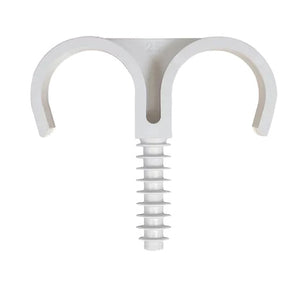 50 PZ FISSATUBO DOPPIO  A BATTERE- 20 mm- FISCH- pezzi 1