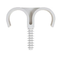 50 PZ FISSATUBO DOPPIO  A BATTERE- 25 mm- FISCH- pezzi 1