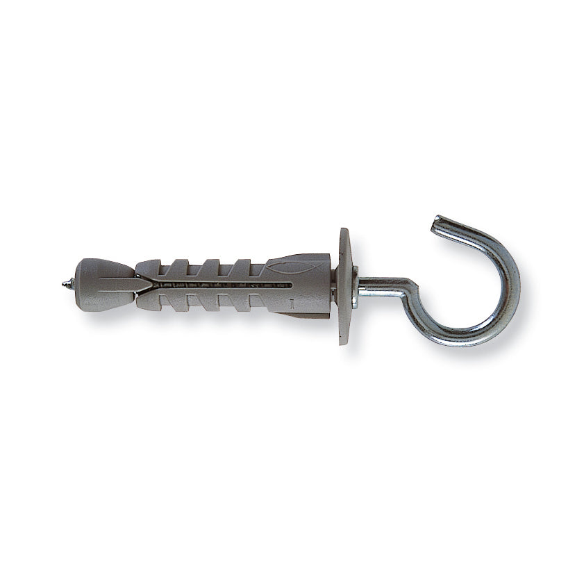 TASSELLO NYLON PER CARTONGESSO CON OCCHIOLO APERTO- Diam. 9 mm- FISCH- pezzi 100