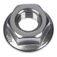 100 PZ DADI ESAGONALI FLANGIATI MU F IN ACCIAIO- M10 Chiave 17 mm- FISCH- pezzi 1