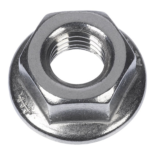 100 PZ DADI ESAGONALI FLANGIATI MU F IN ACCIAIO- M12 Chiave 19 mm- FISCH- pezzi 1