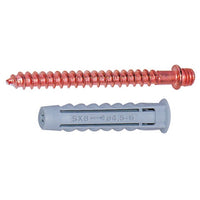 TASSELLO CON DOPPIA VITE M6 IN OTTONE RAMATO- Lungh. 8- FISCH- pezzi 5