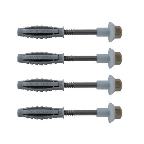 4 PZ ELEMENTI DI FISSAGGIO INOX FISCHER PER W.C. E BIDET WB2- Diam. punta 8 mm- FISCH- pezzi 1