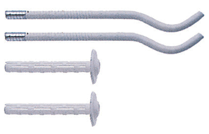 2 PZ MENSOLE PER RADIATORI IN ALLUMINIO BIANCA- Diam. 7 x 170- OTER- pezzi 1