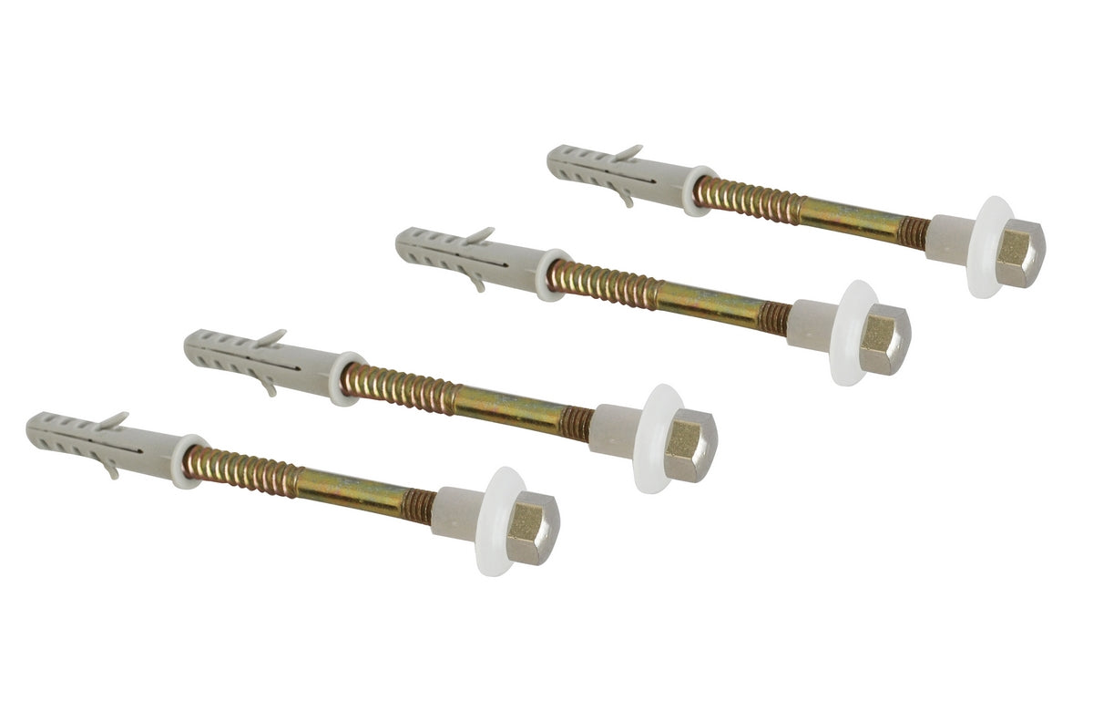 4 PZ FISSAGGI VERTICALI PER WC E BIDET- Zincati - M6x80- DH- pezzi 1