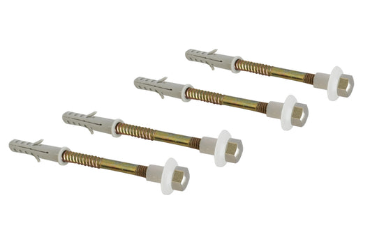 4 PZ FISSAGGI VERTICALI PER WC E BIDET- Zincati - M6x80- DH- pezzi 1