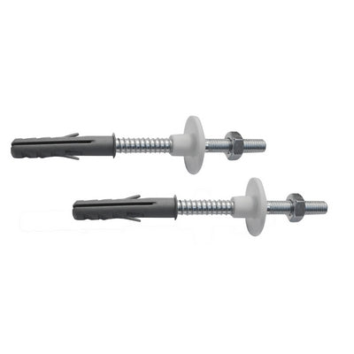 2 PZ FISSAGGI PER LAVABO CON DADO IN ACCIAIO- M10 x 120mm- DH- pezzi 1