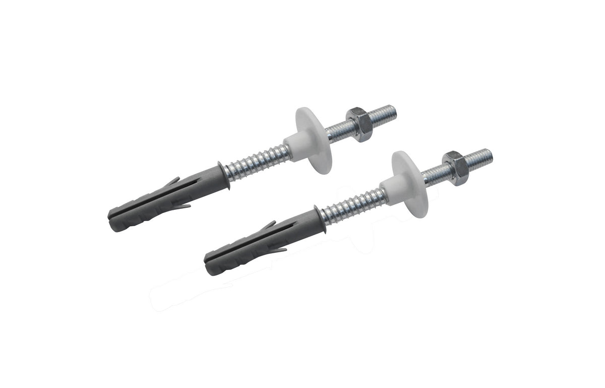 2 PZ FISSAGGI PER LAVABO CON DADO IN ACCIAIO- M10 x 120mm- DH- pezzi 1