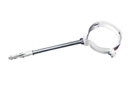 COLLARE PER FISSAGGIO DI TUBI FUMO VERNICIATO BIANCO- Diam. 100- DH- pezzi 1