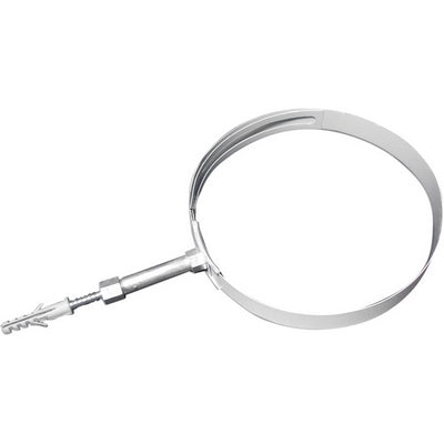 COLLARE A REGOLAZIONE VARIABILE PER TUBI-FUMO VERNI. BIANCO- Diam. 140-200- DH- pezzi 1