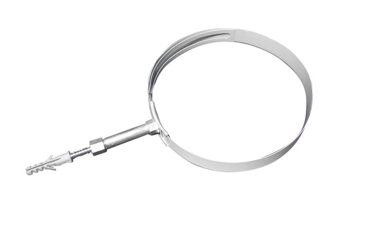 COLLARE A REGOLAZIONE VARIABILE PER TUBI-FUMO VERNI. BIANCO- Diam. 140-200- DH- pezzi 1