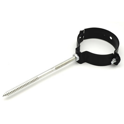 COLLARE PER FISSAGGIO DI TUBI FUMO VERNICIATO NERO- Diam. 140- DH- pezzi 1