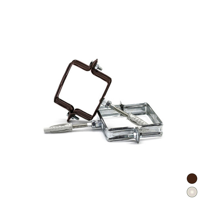 COLLARE PLUVIALE QUADRO- Diam. 100x100 mm - Zincato- DH- pezzi 1