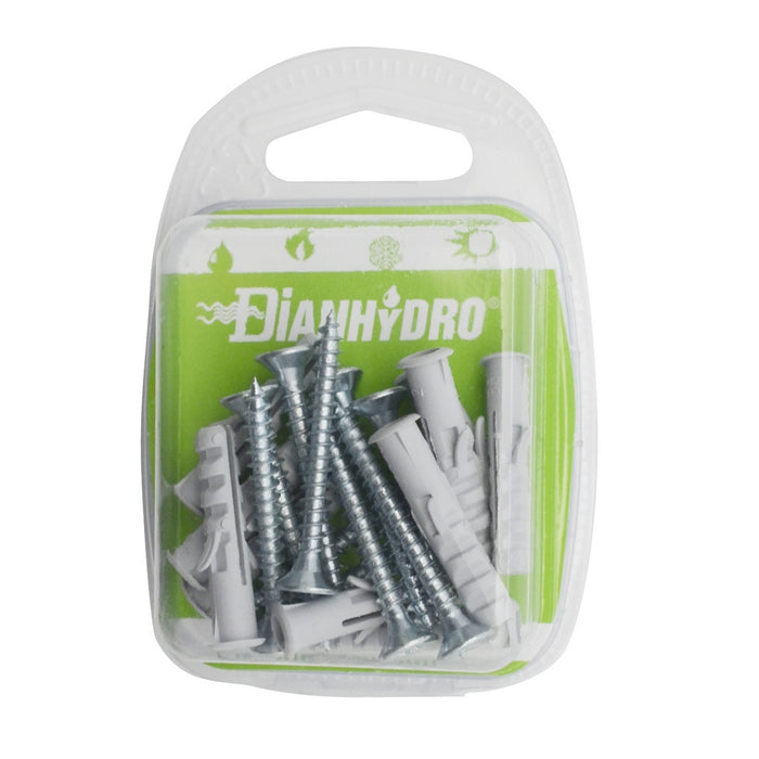 10 PZ TASSELLI  CON VITE BLISTER- pz.10 x Diam. 6- FAIDF- pezzi 1