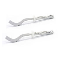 2 PZ MENSOLE FILETTATE PIATTE SCHIACCIATE PER RADIATORI IN ALLUMINIO- 9 x 220 mm- DH- pezzi 1