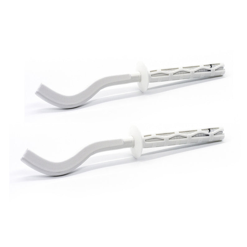 2 PZ MENSOLE FILETTATE PIATTE SCHIACCIATE PER RADIATORI IN ALLUMINIO- 9 x 220 mm- DH- pezzi 1