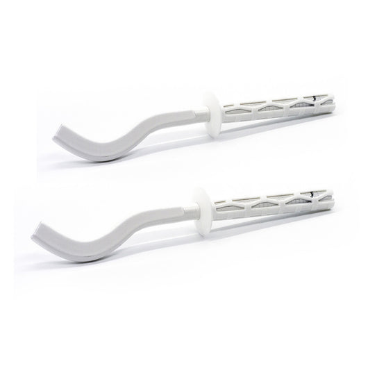 2 PZ MENSOLE FILETTATE PIATTE SCHIACCIATE PER RADIATORI IN ALLUMINIO- 9 x 220 mm- DH- pezzi 1